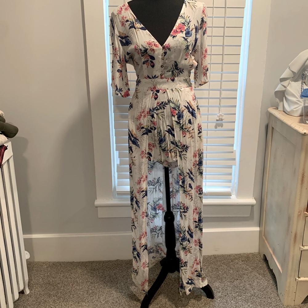 American Eagle floral romper